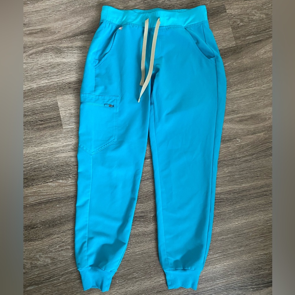 Figs Women’s XS Petite Teal Zamora bottoms